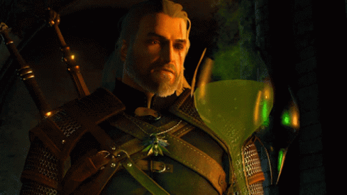 Looking At The Poison Geralt GIF - Looking At The Poison Geralt Geraltof Rivia GIFs
