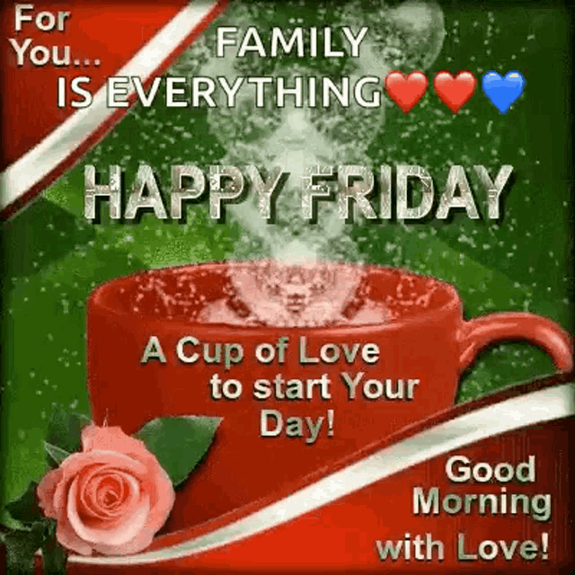 a cup of love to start your day ! good morning with love !