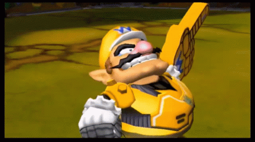 Mario Strikers Charged Wario GIF - Mario Strikers Charged Wario Sports Hand Sign GIFs