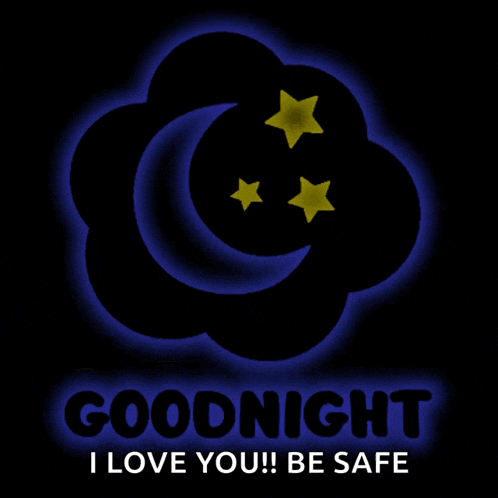 a sign that says goodnight i love you