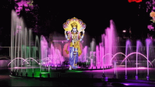Lord Vishnu Flowers GIF - Lord Vishnu Flowers Roses GIFs
