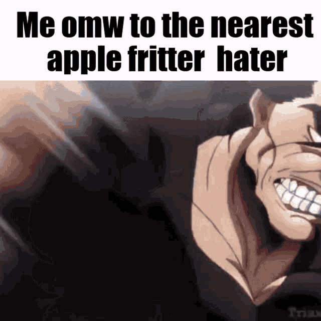 a cartoon of a man with a very angry face is being used as a meme .