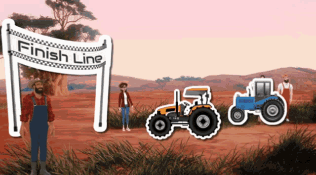 Farmland Tractor GIF - Farmland Tractor Race GIFs
