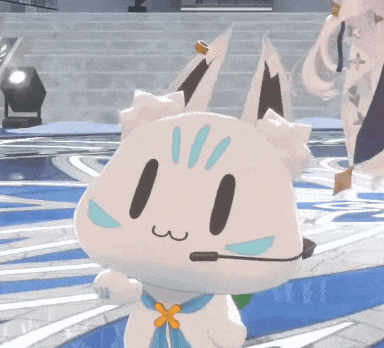 a stuffed animal with a microphone and a bow around its neck