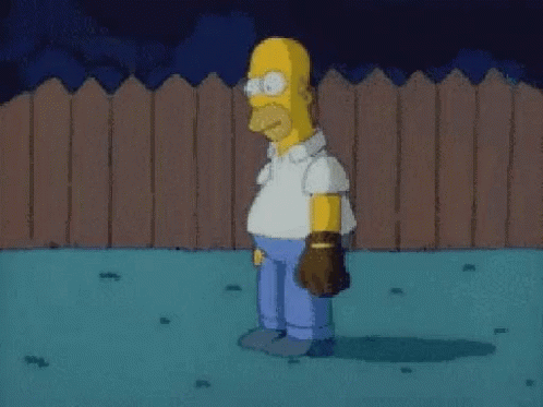 Homer Simpson Baseball GIF - Homer Simpson Baseball Ouch GIFs