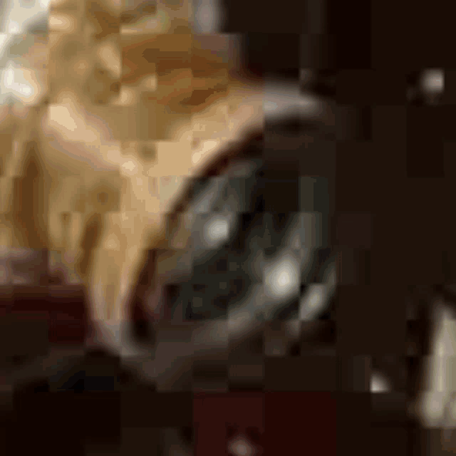 a blurred image of a person 's face with a few different shades of brown