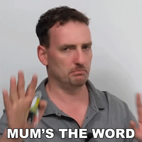 Mums The Word Adam GIF - Mums The Word Adam Engvid GIFs