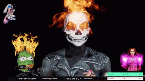 Mel Pepe Ghost Rider Besties M Croft07 GIF - Mel Pepe Ghost Rider Besties Ghost Rider Pepe GIFs