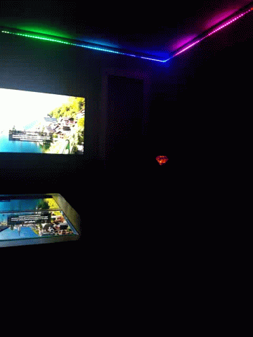 Movie Time Chill GIF - Movie Time Chill Color Lights GIFs