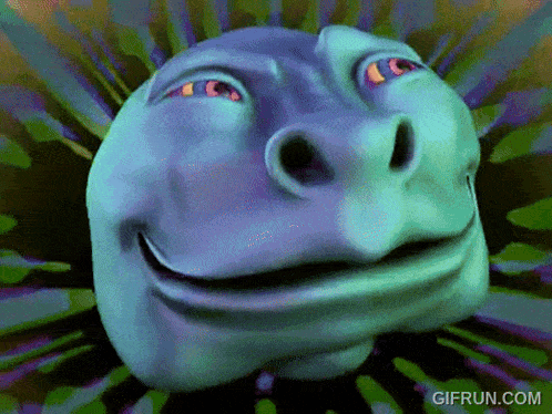 a gif from gifrun.com shows a blue face