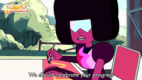 a cartoon of garnet from steven universe