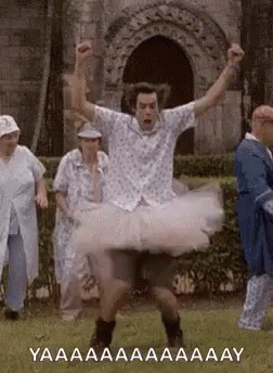 Jim Carrey Happy Dance GIF - Jim Carrey Happy Dance Tutu GIFs