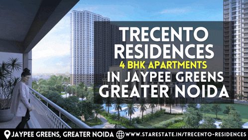 a advertisement for trecento residences in jaypee greens greater noida