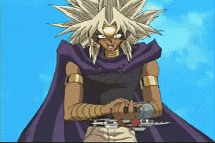 a cartoon character with a purple cape is holding a card