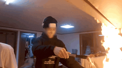 a person wearing a black hoodie that says i 'll leave you alone