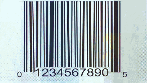 a barcode with the numbers 0 1234567890 and 5