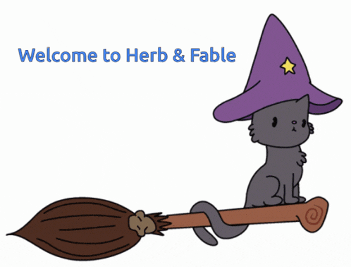 a cartoon cat wearing a witch hat is sitting on a broom