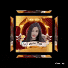 a cube with asian zaa on it