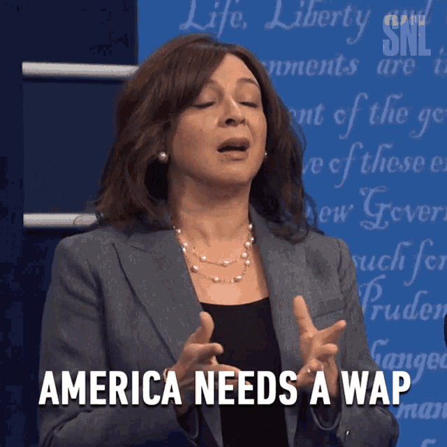 America Needs A Wap Woman As President GIF - America Needs A Wap Woman As President Kamala Harris GIFs