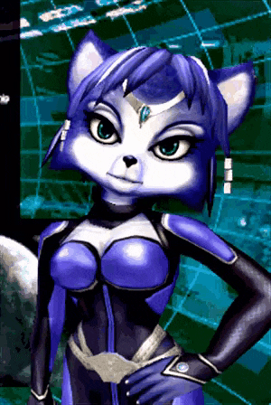 a cartoon character with a crown on her head is wearing a blue and black outfit