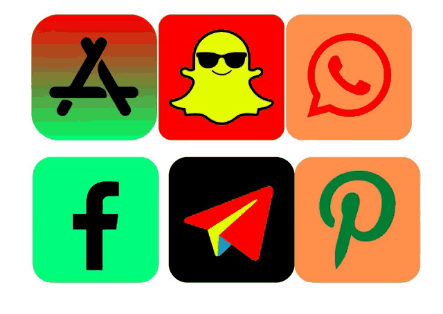 a set of apps including snapchat facebook and whatsapp