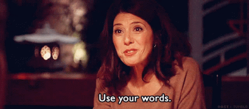 Use Your Words Marisa Tomei GIF - Use Your Words Marisa Tomei Talk GIFs