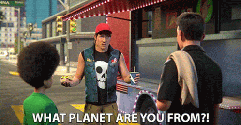 What Planet Are You From Mitch GIF - What Planet Are You From Mitch Jimmy Tatro GIFs