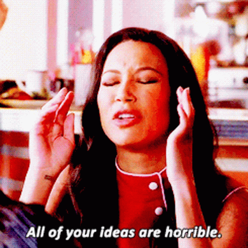 Glee Santana Lopez GIF - Glee Santana Lopez All Of Your Ideas Are Horrible GIFs