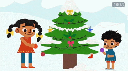 Decorating Christmas Tree Ki GIF - Decorating Christmas Tree Ki Kutu GIFs
