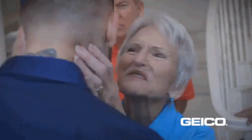 Geico - Kisses GIF - Geico Love Granny GIFs