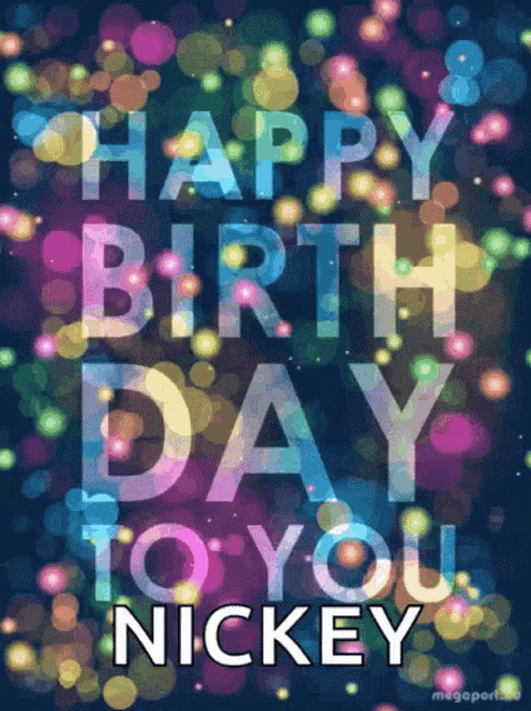 a poster that says happy birthday to you nikey