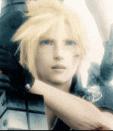 a close up of a person 's face with blue eyes and blonde hair