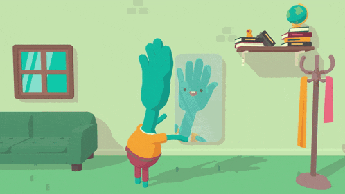 a cartoon illustration of a man and a woman dancing