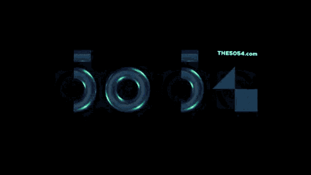 the word bosg is written in blue and green letters