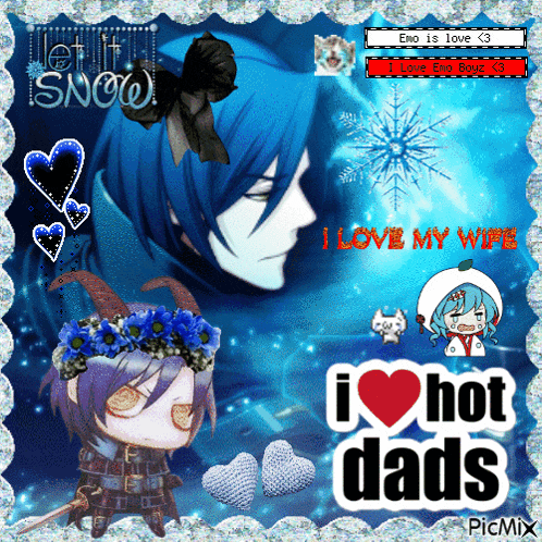 a picture of a man with a flower crown on his head and the words i love my wife i love hot dads
