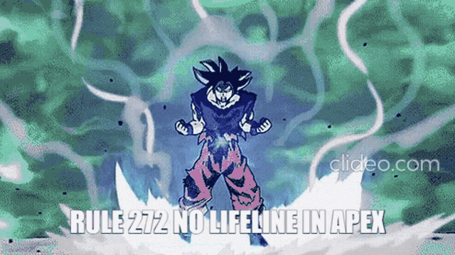 a cartoon of a man with the words rule 272 no lifeline in apex
