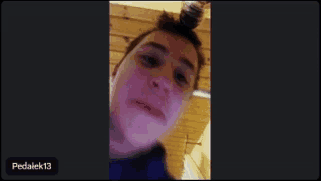 a screen shot of a person with pedalek13 written in the corner