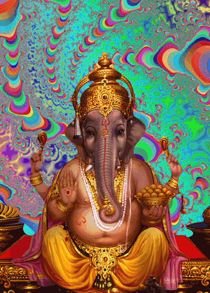 Trippy Buddha Elephant GIF - Trippy Psychedelic Buddha GIFs