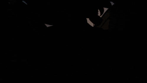 a silhouette of a cat sitting on a heart with hearts around it
