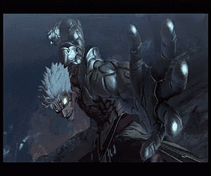 a screenshot of a video game shows a robot with spikes on its head