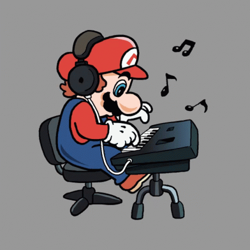 Mario Music GIF - Mario Music Nintendo GIFs