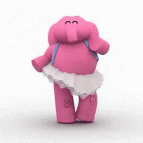Pink Elephant Snorky GIF - Pink Elephant Snorky Snorky Dance GIFs