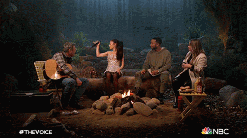 Singing The Voice GIF - Singing The Voice Singing By The Campfire GIFs