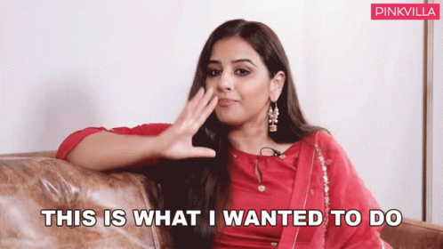 This Is What I Wanted To Do Vidya Balan GIF - This Is What I Wanted To Do Vidya Balan Pinkvilla GIFs