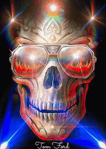 Skull Lights GIF - Skull Lights Party GIFs