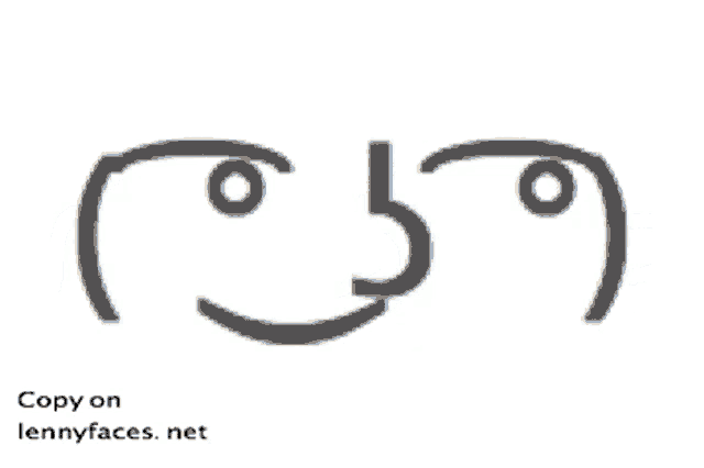 a picture of a face with the words copy on lennyfaces.net underneath it