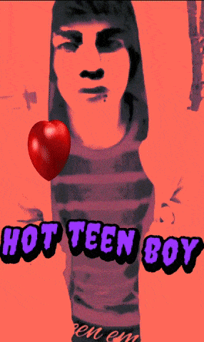 a poster that says hot teen boy with a picture of a boy