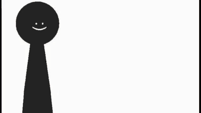 a black and white drawing of a person with a smiley face and the word no below it