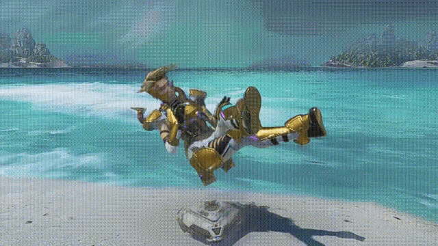 a person in a costume is falling into the ocean .