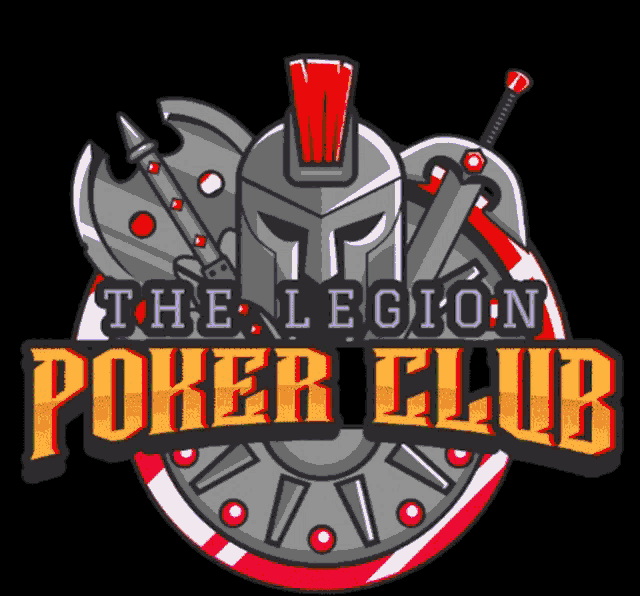 a logo for the legion poker club is shown